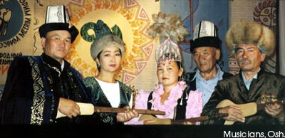 Kyrgyz musicians, Osh.